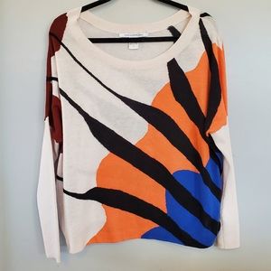 Diane von Furtsenberg Bold Sweater Silk  Cotton